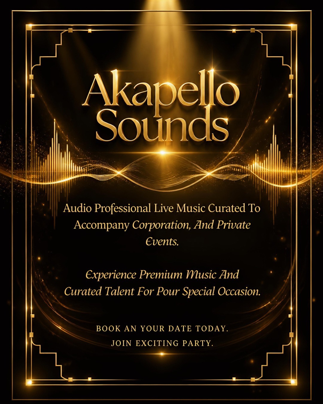 Akapello Sounds event visual